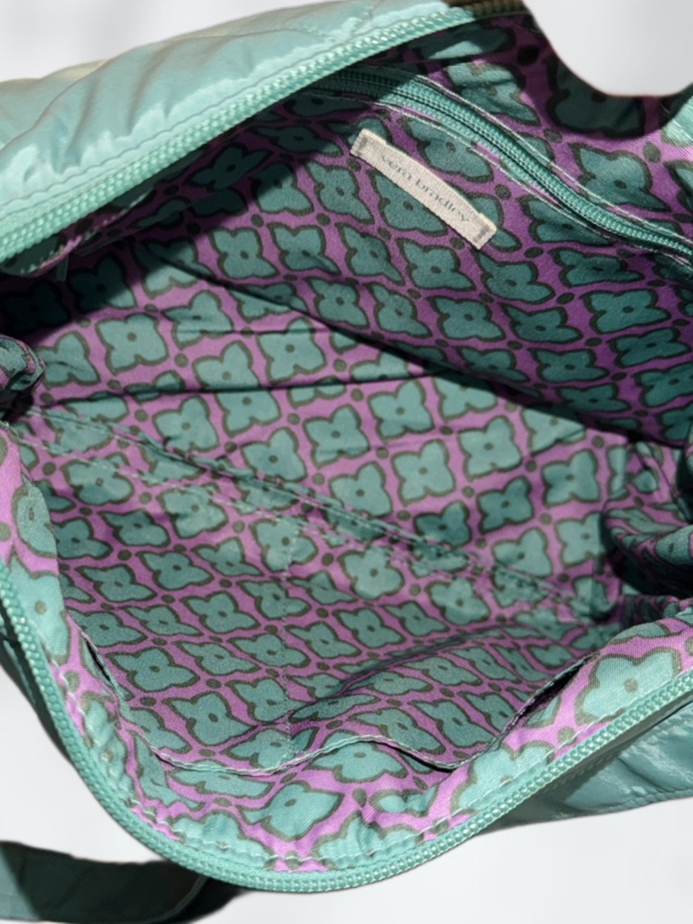 Vera Bradley Quilted Shoulder Bag in Beryl Green - Picture 3 of 4